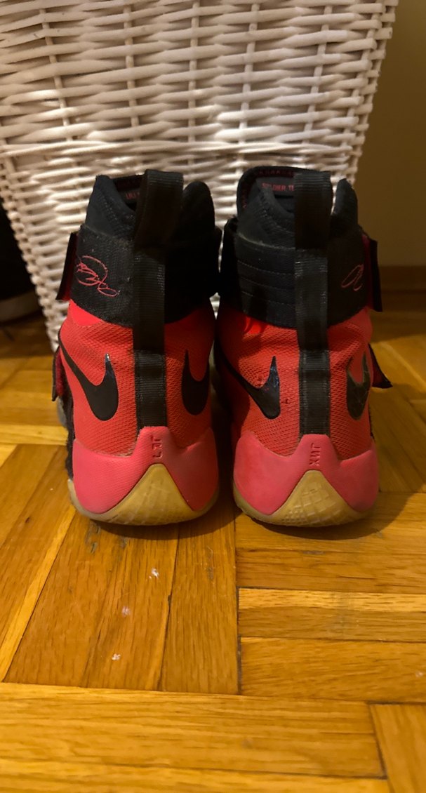 44-45 Jordan Kırmızı Siyah Kayışlı Basketbol Ayakkabısı - Görsel 3