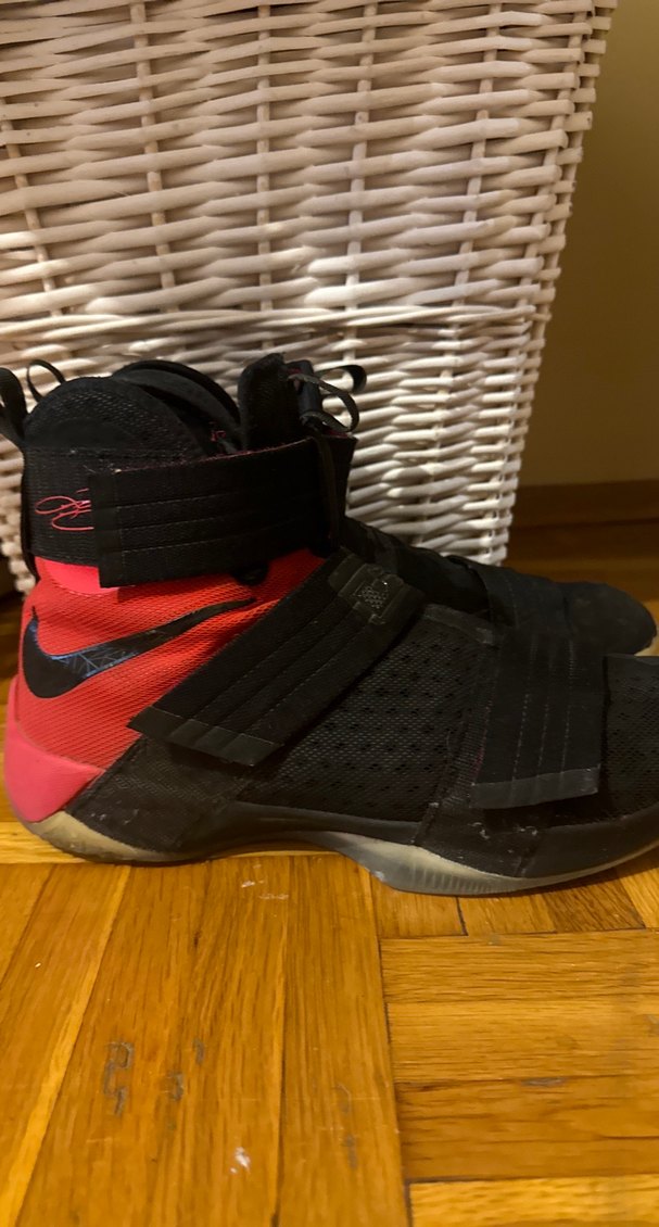 44-45 Jordan Kırmızı Siyah Kayışlı Basketbol Ayakkabısı - Görsel 4