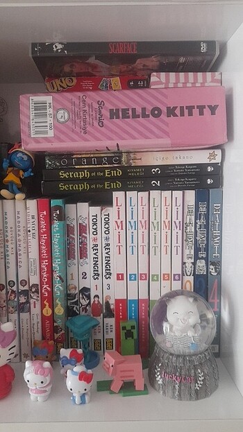 diğer Beden Hello kitty figür / Manga / Minecraft/ Tarot / Dvd