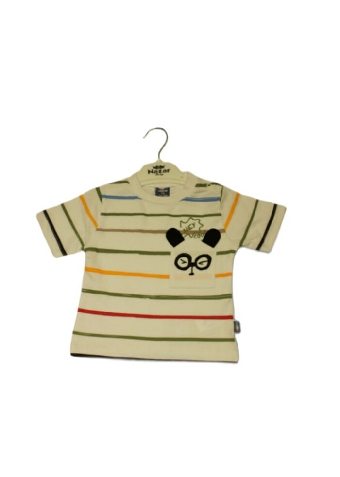 Pandalı erkek bebek şortlu takım - Görsel 2