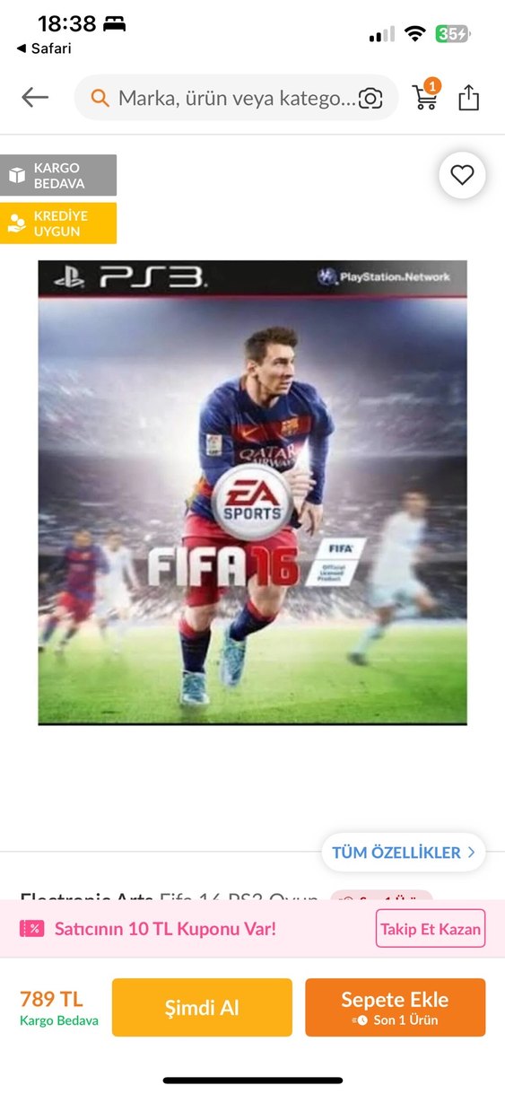 FIFA 16 PS3 Oyun Diski - Görsel 2