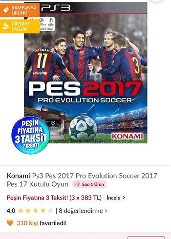 PES 2017 Pro Evolution Soccer PS3 Oyunu - Görsel 2