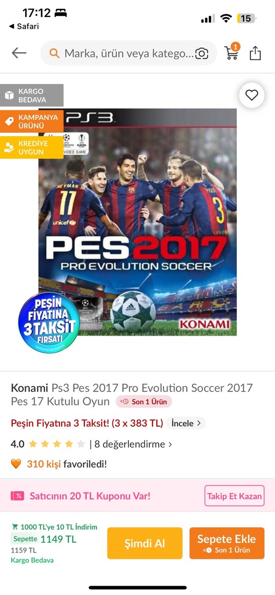 PES 2017 Pro Evolution Soccer PS3 Oyunu - Görsel 2
