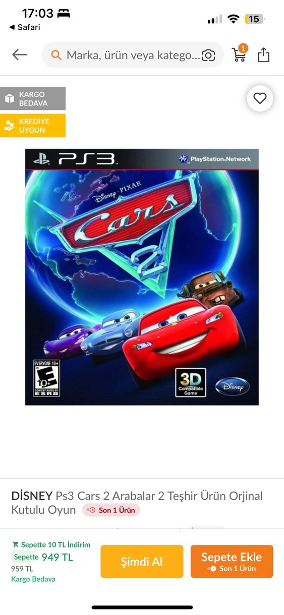 Arabalar 2 ps 3 oyunu - Görsel 2