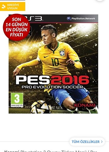 PES 2016 Pro Evolution Soccer PS3 Oyunu - Görsel 2