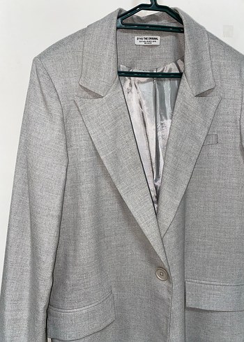 Gri Kadın Blazer Ceket - Görsel 2