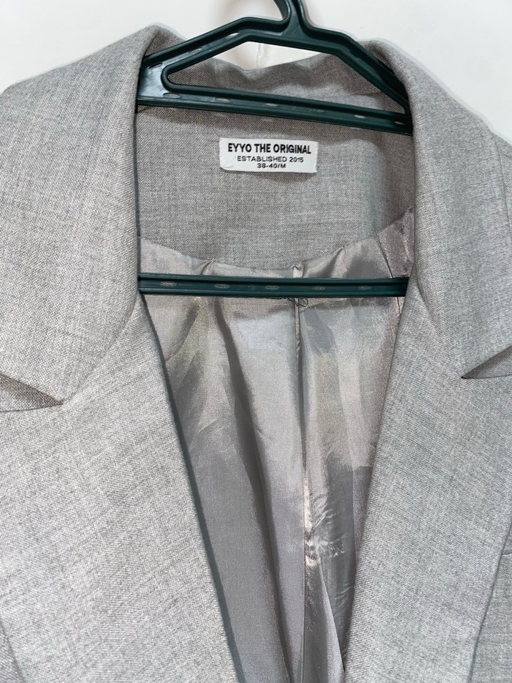 Gri Kadın Blazer Ceket - Görsel 3