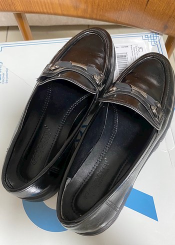 Siyah Tokalı Kadın Loafer - Görsel 4