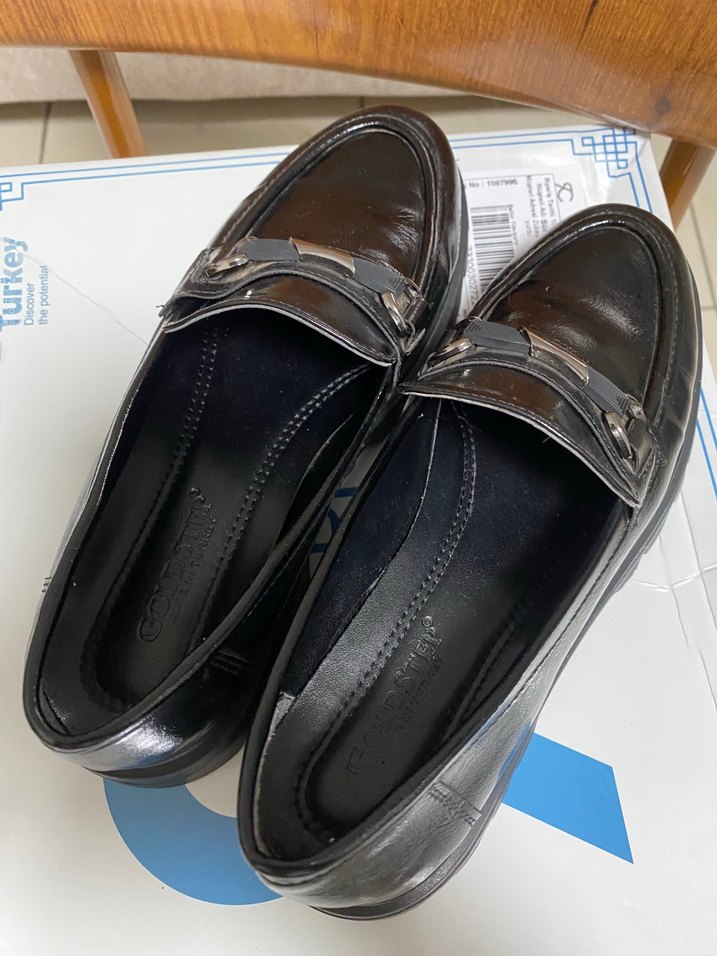 Siyah Tokalı Kadın Loafer - Görsel 4