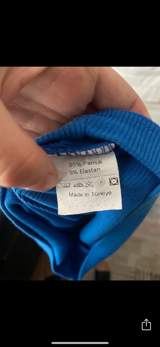 Lacivert Crop Yüksek Dik Yakalı Uzun Kollu Kadın Bluz - Görsel 3