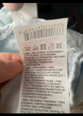 LC Waikiki Mavi %100 Pamuk Kısa Kot Görünümlü Elbise, Kısa Kollu, Düğmeli