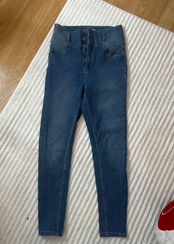 Diğer Orta Mavi Yuksek Bel Skinny Jean
