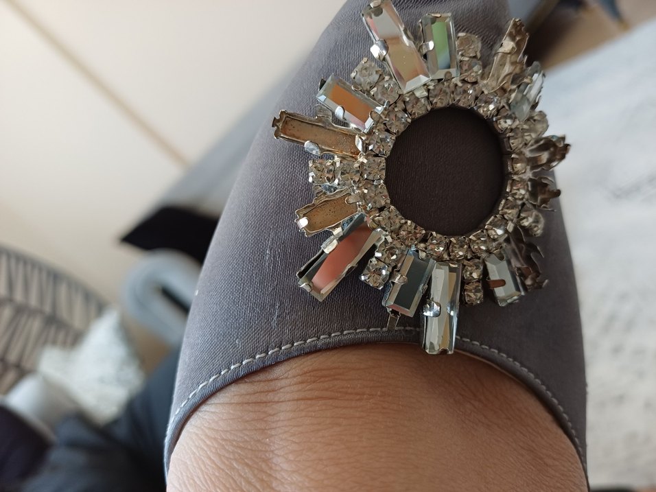 Gri Yılan Desenli Stiletto Topuklu Kadın Ayakkabı - Görsel 2