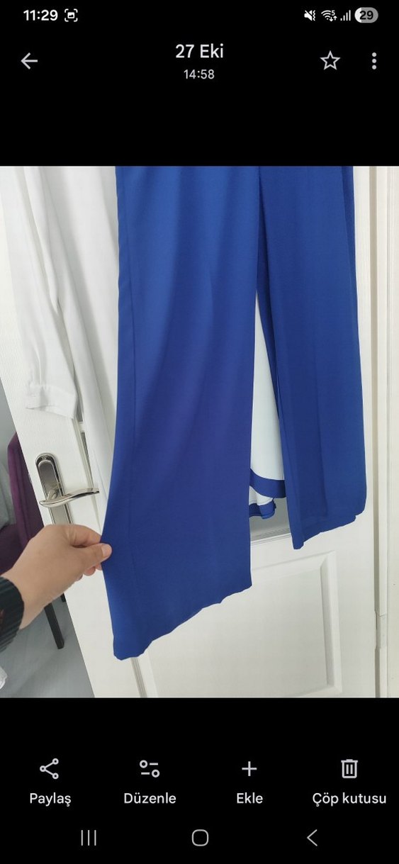 Uzun Beyaz Kadın Salaş takim - Görsel 2