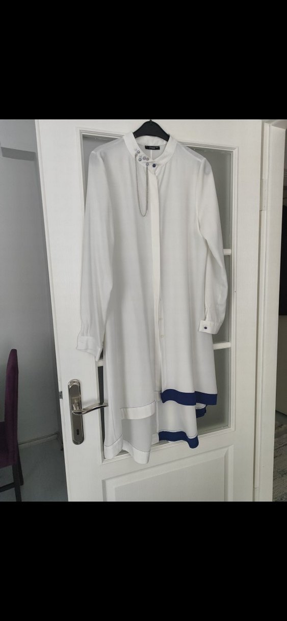 Uzun Beyaz Kadın Salaş takim - Görsel 4