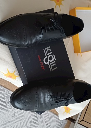 Klasik Siyah Deri Erkek Ayakkabı - Görsel 2