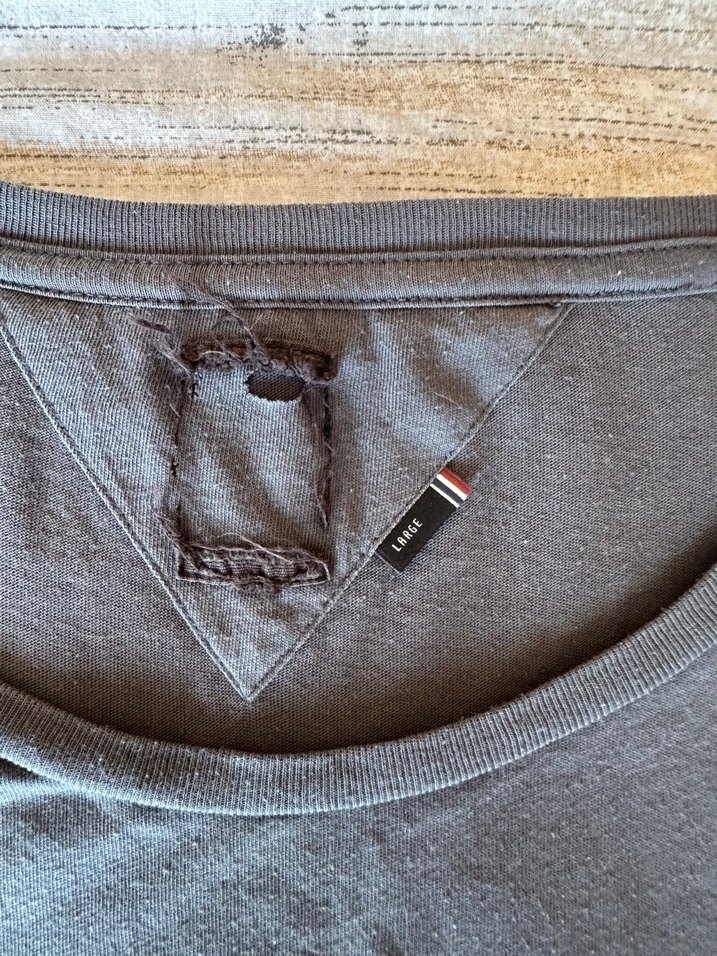 Gri Baskılı Kısa Kollu Hamile Tişörtü - Görsel 2