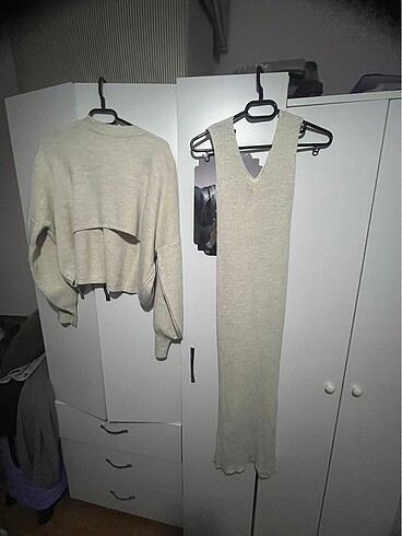 Triko uzun elbise - Görsel 8