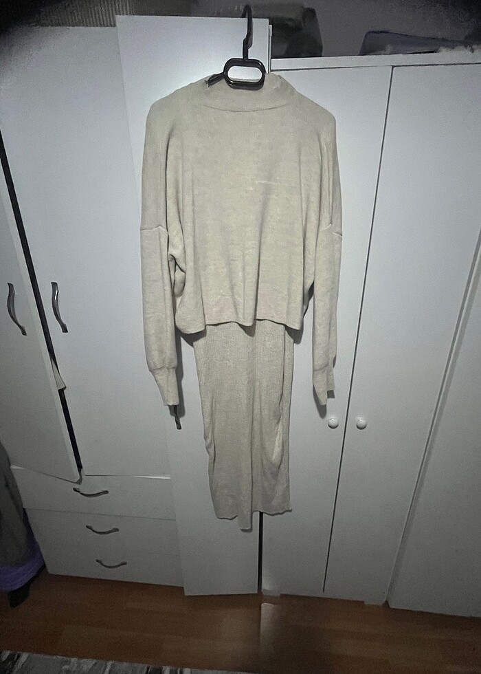 Triko uzun elbise - Görsel 2