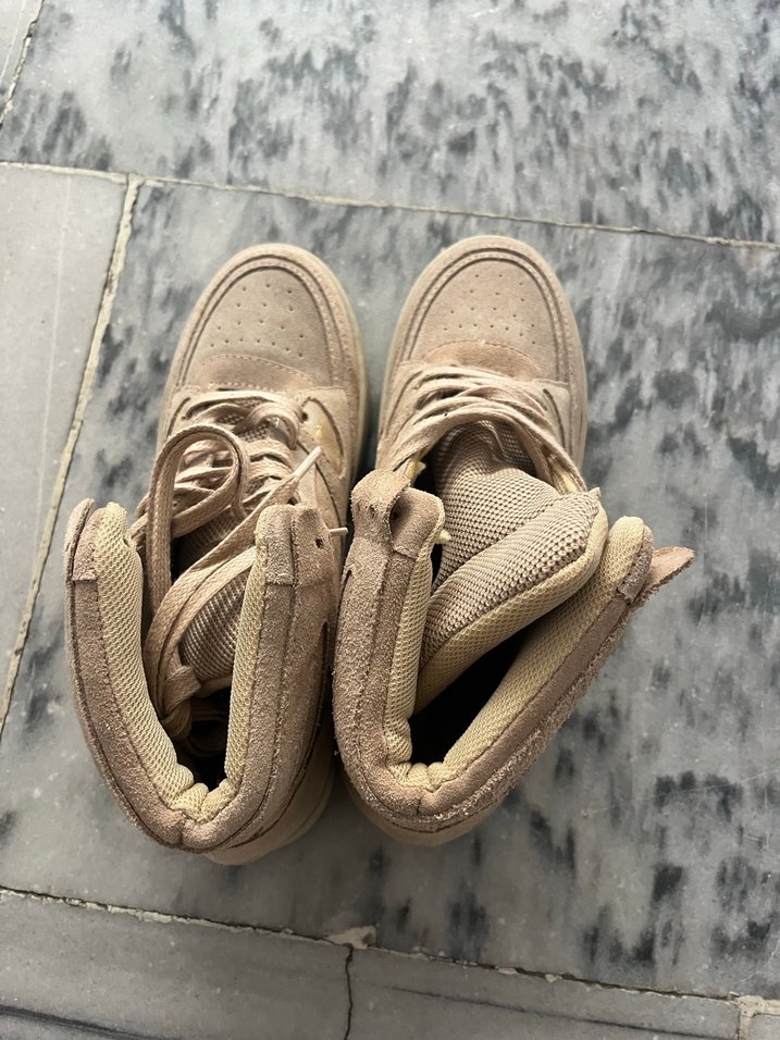 Süet Kadın Dolgu Topuk Spor Ayakkabı - Görsel 5