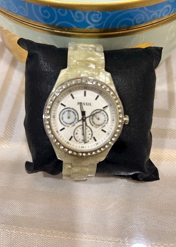 Fossil Beyaz Taşlı Kadın Kol Saati HEDİYELİ - Görsel 2