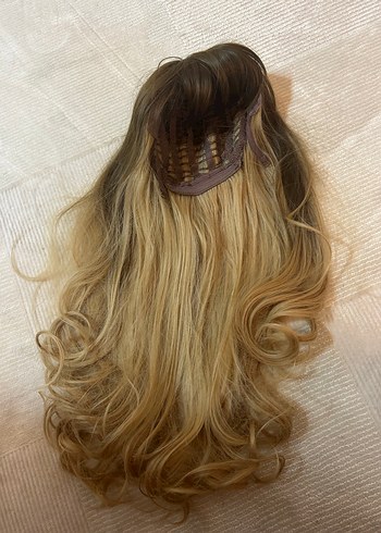 Sarı Balyajlı Peruk HEDİYELİ - Görsel 4