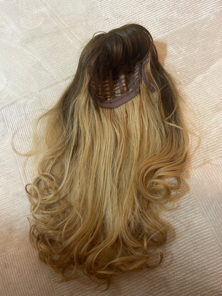 Sarı Balyajlı Peruk HEDİYELİ - Görsel 4