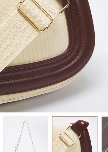 Bej Süet Modern Klasik Kadın Çanta - Görsel 5