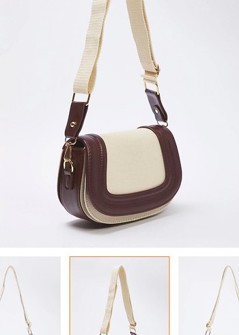 Bej Süet Modern Klasik Kadın Çanta - Görsel 3