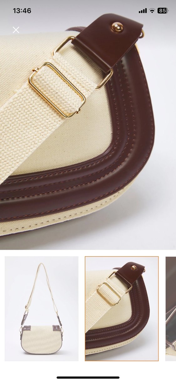 Bej Süet Modern Klasik Kadın Çanta - Görsel 5