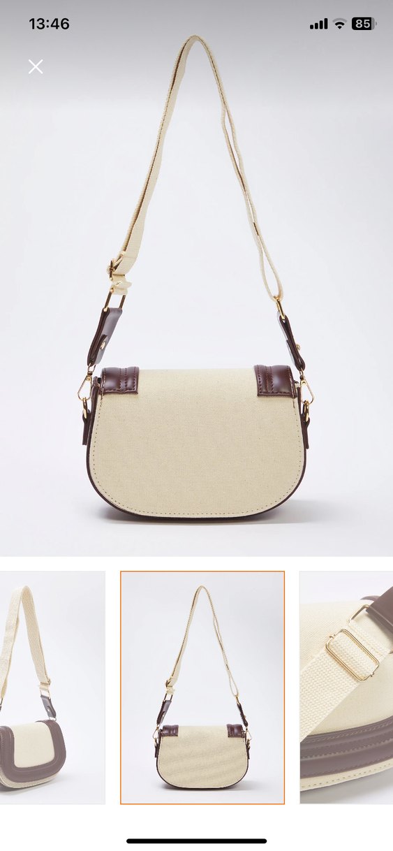 Bej Süet Modern Klasik Kadın Çanta - Görsel 4