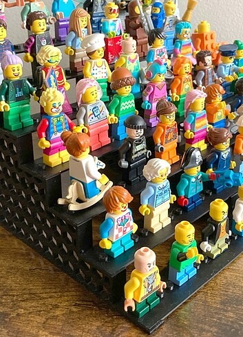  Beden Renk Lego Mini Figür Sergileme Standı 