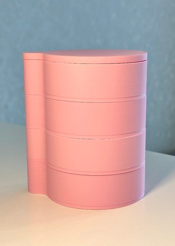 Pastel Pembe Makyaj Organizeri - Görsel 3