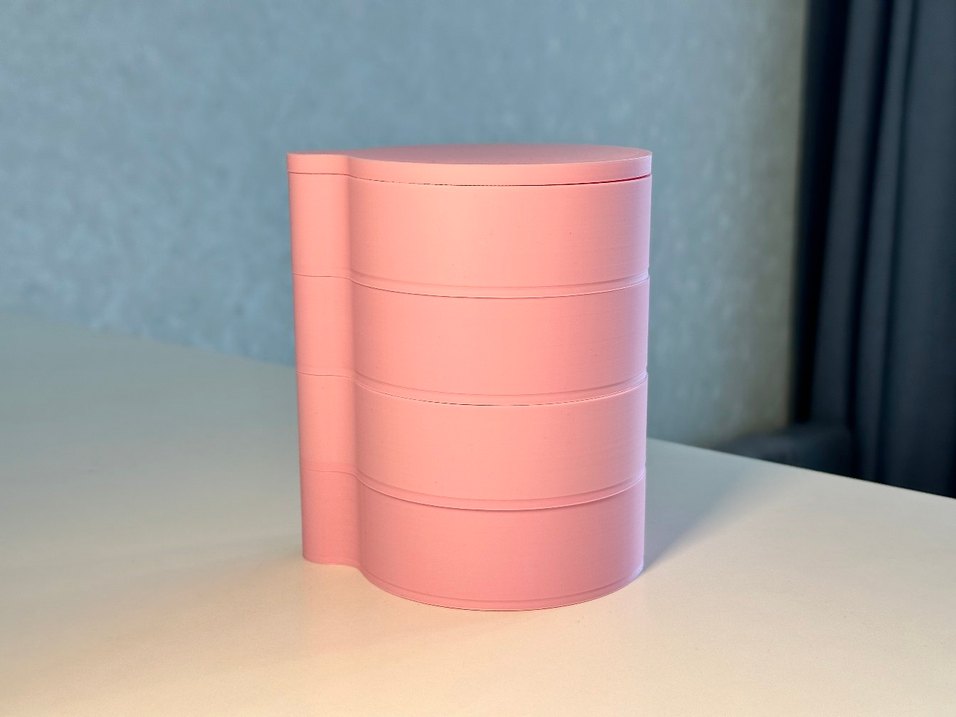 Pastel Pembe Makyaj Organizeri - Görsel 3