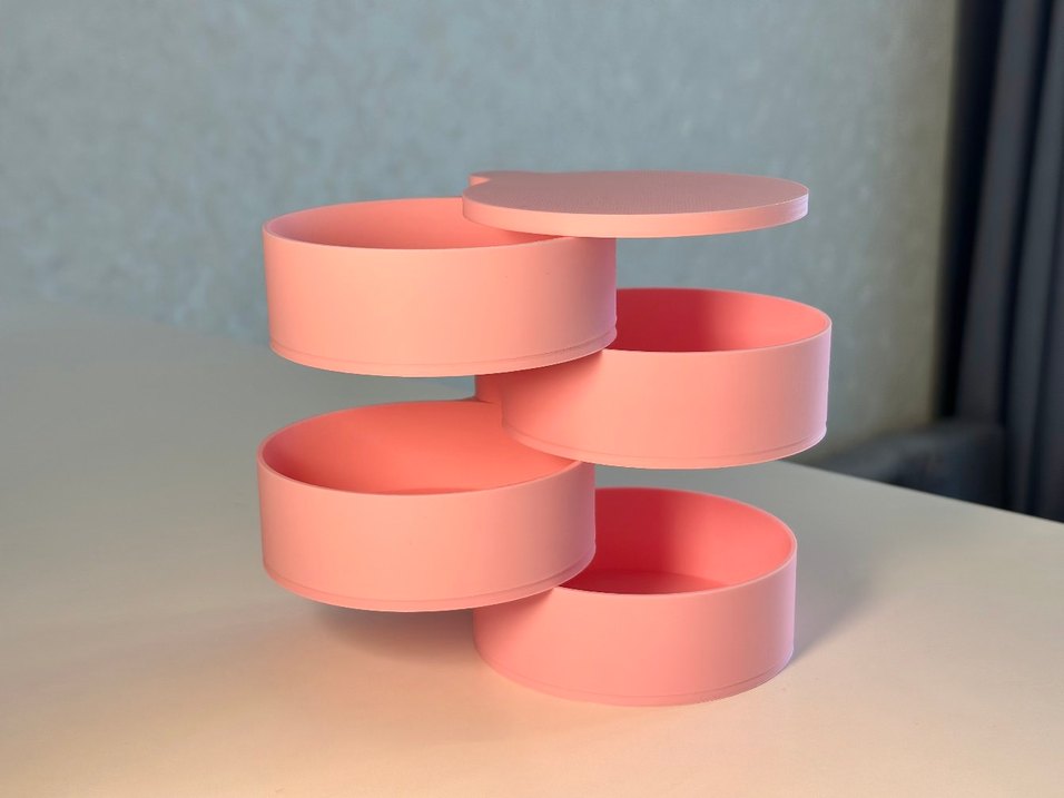 Pastel Pembe Makyaj Organizeri - Görsel 2