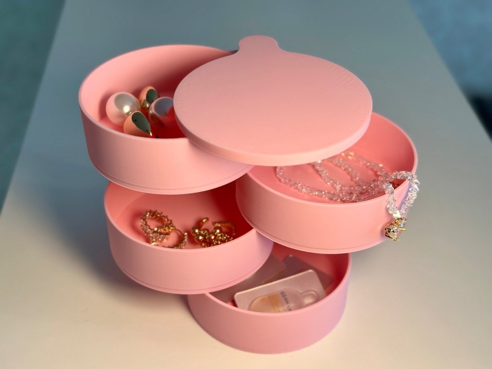 Pastel Pembe Makyaj Organizeri - Görsel 4