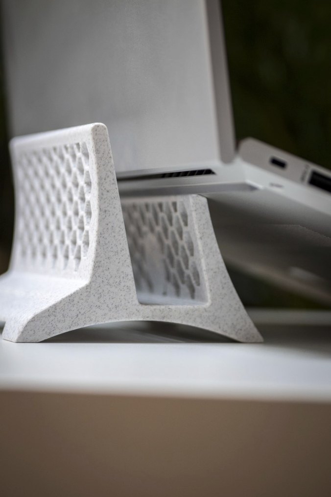 Beyaz Dizüstü Bilgisayar Standı - Görsel 3