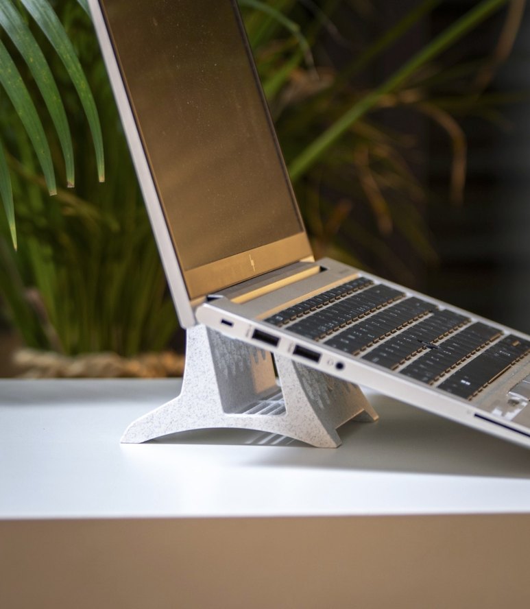 Beyaz Dizüstü Bilgisayar Standı - Görsel 5