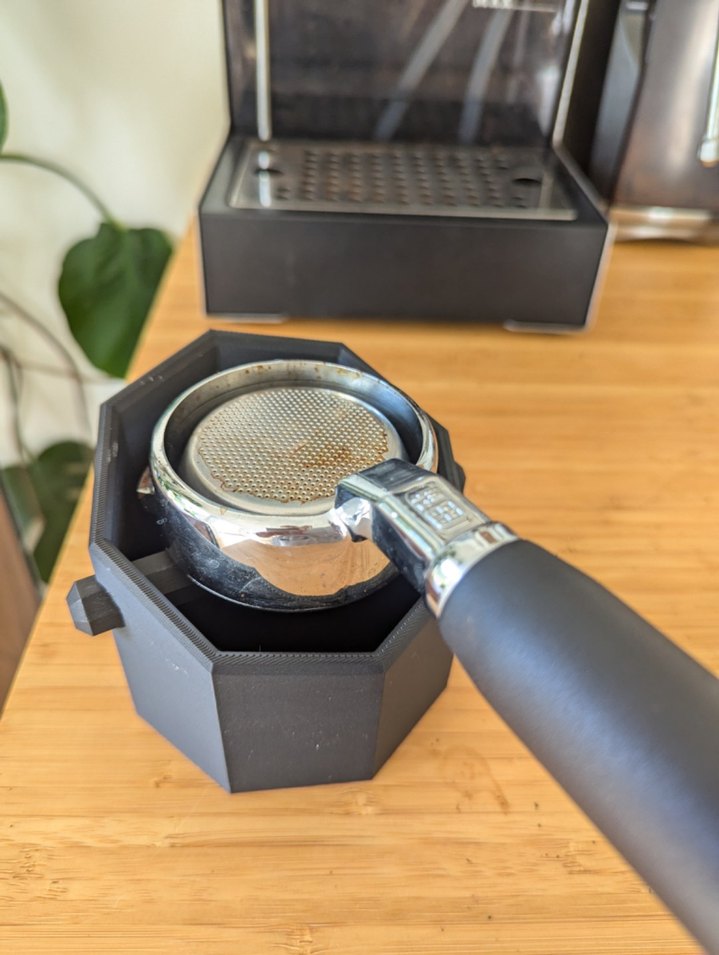 Gri Siyah Kahve Makinesi Aksesuarı Knock Box - Görsel 2