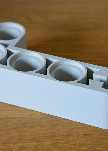 Çok Bölmeli Gri Masaüstü Kalemlik Lego Temalı - Görsel 3