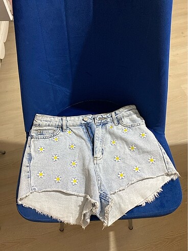 36 Beden mavi Renk Denim şort