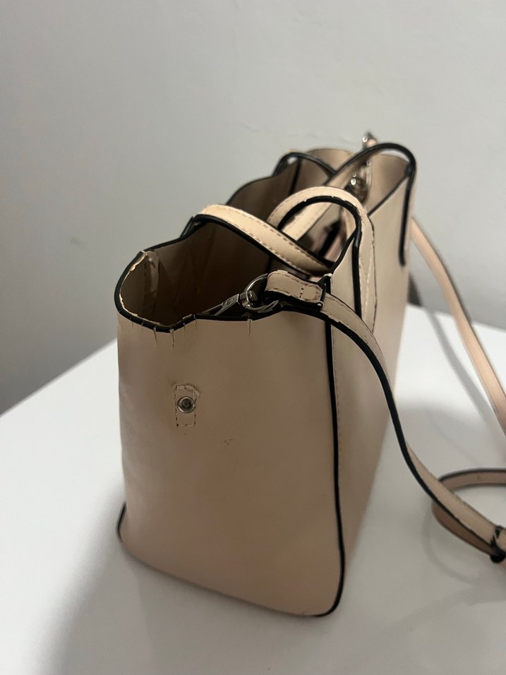 Bej Deri Kadın Çanta - Görsel 2