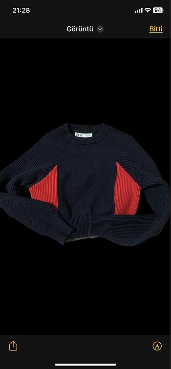 Zara ZARA TRİKO CROPPED KAZAK