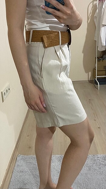 s Beden Zara kemerli bermuda