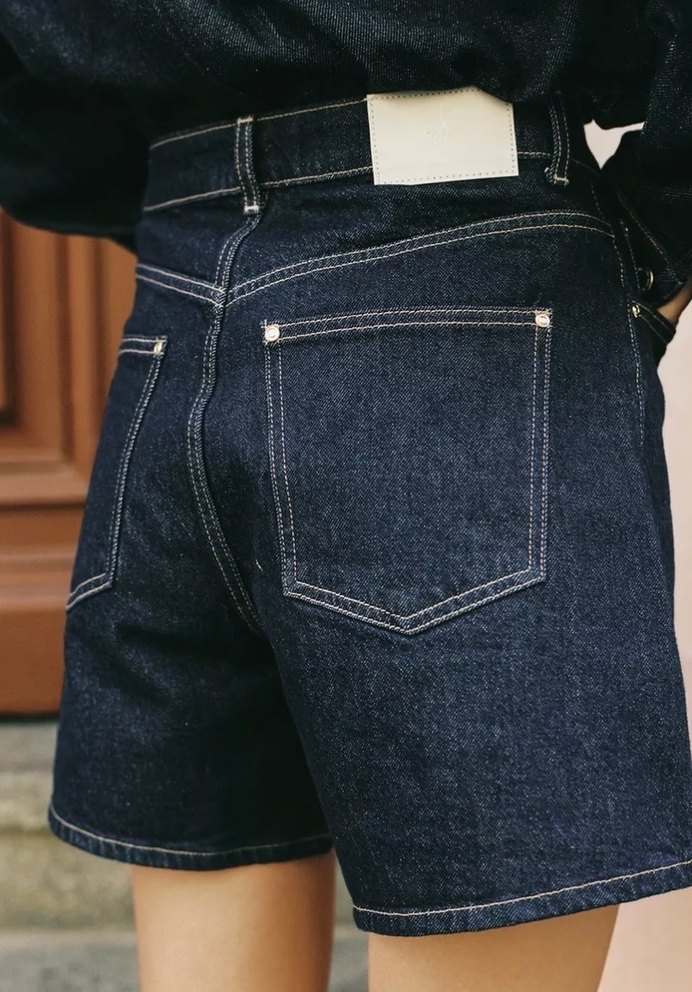 Momfit denim şort - Görsel 3