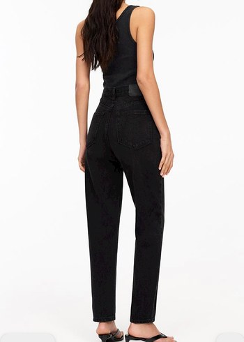 36 Beden siyah Renk Pull&bear Regular Fit Kadın Denim Pantolon