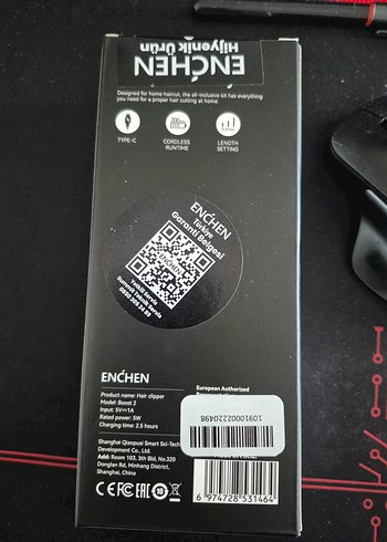 Xiaomi ENCHEN Boost2 Siyah Saç Kesme Makinesi - Görsel 2