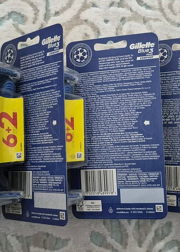 Gillette Blue3 Plus Erkek Jilet Yedek Bıçak 8'li / 27 Bıçak - Görsel 2