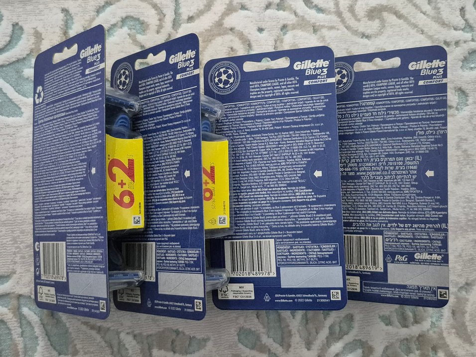 Gillette Blue3 Plus Erkek Jilet Yedek Bıçak 8'li / 27 Bıçak - Görsel 2