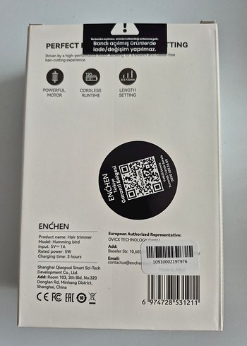 Xiaomi Enchen Saç Sakal Kesme Makinesi - Görsel 2